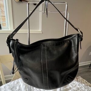 Coach, Black leather, Soho, Hobo/Slouchy Shoulder bag